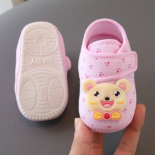 Remtin Frühling und Herbst 0-1 Jahr alte männliche und weibliche Baby Kleinkindschuhe 3-6-12 Monate Baby Stufe Frontschuhe Neugeborene Babyschuhe Single Schuhdruck kleiner Tigerblau (Rindfleischehne) 12,5 Innenlänge cm (11-13 Monate)
