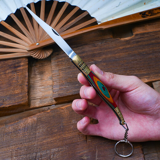 Xinjiang Yingjisha pure handmade knife outdoor camping folding knife field knife multi-functional static model toy color 60 or more x 6cm x 6cm