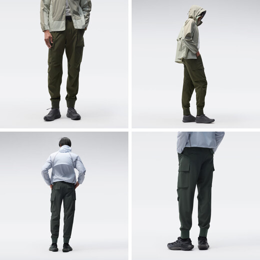 Bananain Oxygen 502 Proof men's workwear leggings, three-proof pants, mountaineering outdoor sports, foot-shrinking boarding pants, pine green L