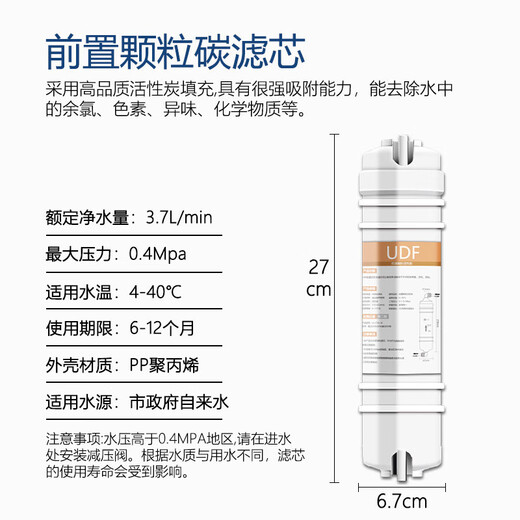 钻芯通用九阳净水器滤芯1283全套JYW-HC-1283WU/JYW-RO-12P501C/502C/504C JYW-HC-1365WU/RC150/RC159