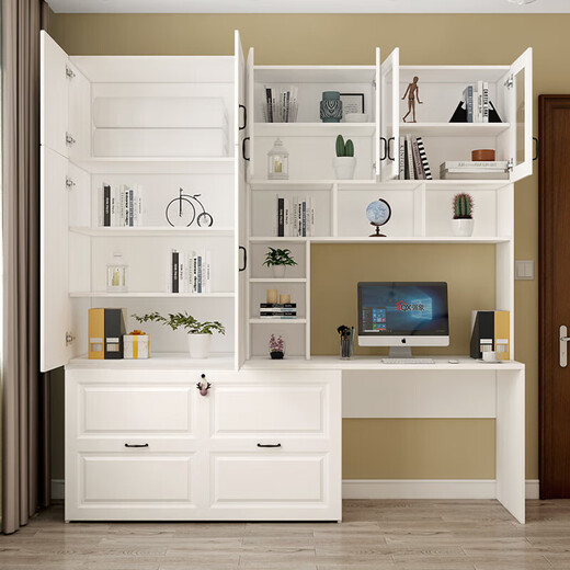 Yu Meng Xindi Invisible Bett Bücherregal Schreibtisch Integrierte Teleskop -Ziehbett -Lernzimmer Klappbettblatt für Mittagessen Pause Home kleine Wohnung CH5 Style 12200*400*2100