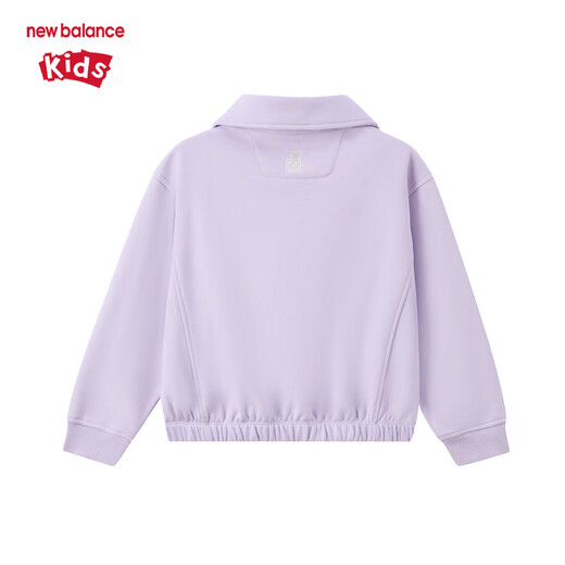 NEW BALANCE nb童装女童25年春秋新款时尚半拉链卫衣ND7ZF14132 紫罗兰 160