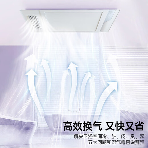 潜水艇 浴霸风暖柔光照明排气集成吊顶卫生间浴室暖风机变频恒温取暖器 智能浴霸【QZH6626-E】