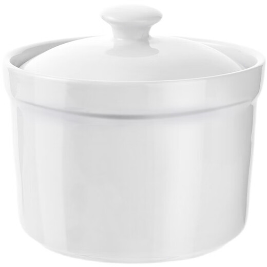 Jingdezhen (jdz) ceramic stew pot, water-proof stew pot, steamed vegetable, egg custard soup pot, stew pot with lid, special steamed egg bowl, small crock pot for soup, thickened stew pot, medium + large size, free 1 soup spoon