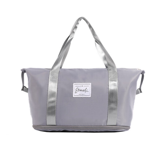 Easy Travel Package for men and women large capacity expansion can be used to trolley suitcase storage for delivery bag business trip duffel bag gray
