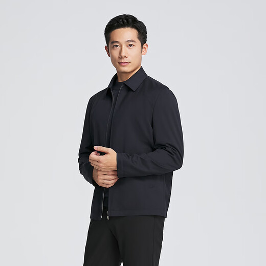 Youngor Executive Jacke Herrenherbst- und Winter mittleren und jungen Business Eggs Full Woll Stoff Lapel Executive Jacket Einkaufszentrum Navy Yjjk415463ffa XL 180/100a