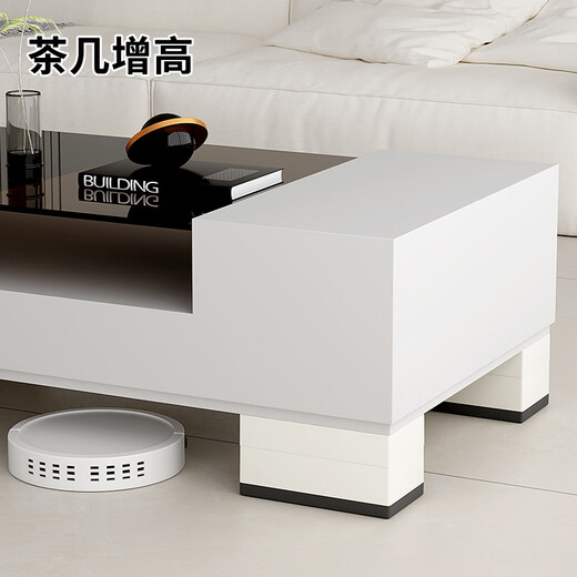 Liofeng table foot booster, bed foot heightening artifact, load-bearing sofa coffee table, table corner leg furniture, non-slip, silent and wear-resistant base, square black 5.8*5.8 high 4cm 4 pieces