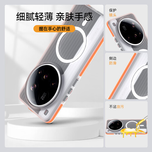 TGVIs [Bare Metall-Textur] für Xiaomi 15ultra Mobiltelefon Fall Xioami15ultra Magnetic Protective Case Voll-inclusive Ultra-dünn-Anti-Fall-neue Seiten Anti-Schlupf-Wellenhülle einfach