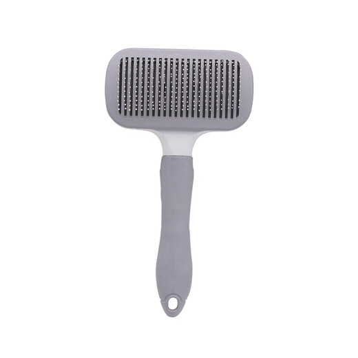 Japanese dog comb, dog hair cleaner, cat hair removal comb, Teddy Bichon needle comb to remove floating hair, upgraded round gentleman gray