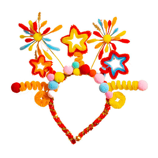 Jiuweiya Headband Year of the Snake 2025 New Year Photo Props Hair Accessories DIY Twisting Stick Headband Year of the Snake Spring Festival New Year Gift Awakening Lion New Year Headband - Luminous Style