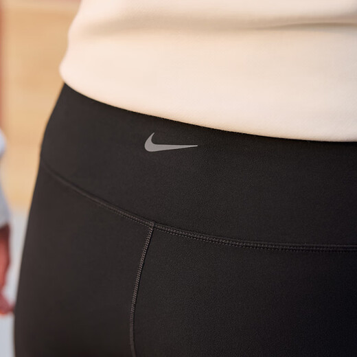 耐克（NIKE）ONE女子高腰速干紧身裤秋季运动裤针织休闲柔软HJ9196 010黑/黑 M