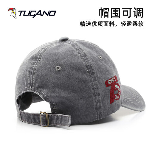 Holzspecker (Tucano) Hut Herren trendiger Stick Denim Ball Hut Viersaison Outdoor Sport koreanischer Stil Baseball-Kappe vielseitige Sonne Hut