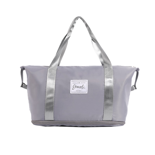 Easy Travel Package for men and women large capacity expansion can be used to trolley suitcase storage for delivery bag business trip duffel bag gray
