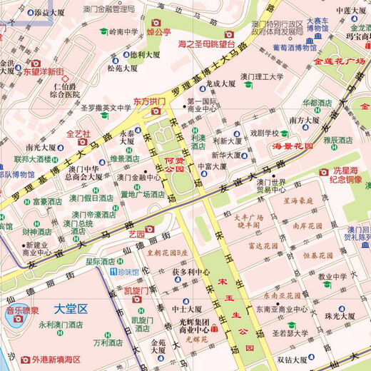 2025新版澳门特别行政区旅游交通图 旅游攻略 出行规划 澳门地图 城区路线 美食景点