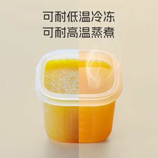 Dr. Ma’s baby food supplement box packs and stores frozen lattice baby meat paste fresh silicone steaming mold nano color