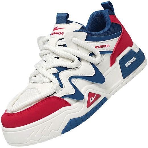 Huili Board Schuhe Paar Trendy Schuhe Frühling, Sommer und Herbst Atmungsbezüglich Doppel-Mesh-Brot-Schuhe Herren lässige Schuhe Frauen Nicht-Rutsch-Sportschuhe Student Großgröße Rice Blau rote Single-Schicht SM4840m 42