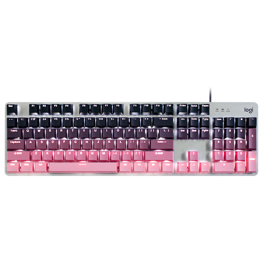 罗技（Logitech）G502 HERO+K845 电竞游戏鼠标 G502HERO阿卡丽贴纸款鼠标  K845有线机械键盘 游戏键鼠套装 K845红轴-昼夜粉+G502HERO阿卡丽贴纸