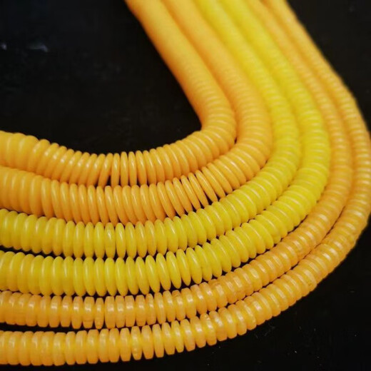 Fat Donglai's same beeswax spacer optimized bead spacer flat piece beeswax round bead spacer Buddha beads jewelry accessories loose bead pad diameter * thickness 8 * 2mm 10 pieces