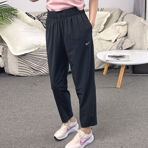 耐克（NIKE）女装套装夏季新款舒适透气跑步训练短袖T恤宽松梭织长裤两件套 FD4150-100+FB7030-010 L/165