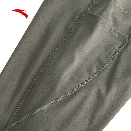 ANTA (ANTA) yoga fitness tight-fitting eight-point pants for women in summer new style tummy-tightening and hip-lifting slimming Pilates training sports pants deep green-1 XS