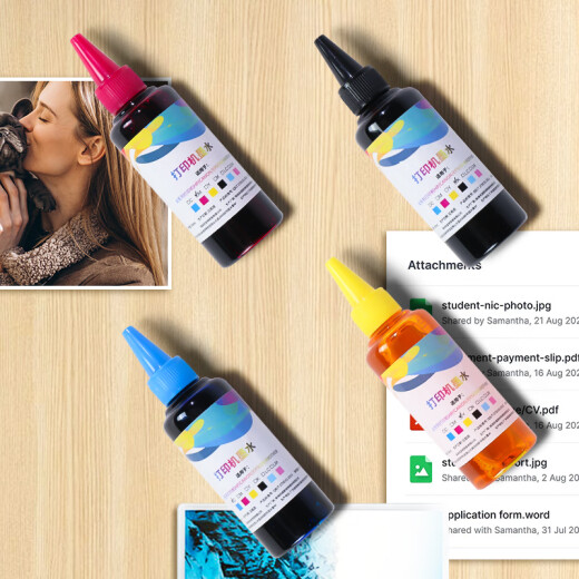 Instinencia de tinta de la impresora Plus Terna de tinta Cartucho de tinta Plus Jeringa de tinta Jeringa de la cabeza plana Agregue la herramienta de escape de la válvula de escape de tinta de tinta de tinta 100 ml de tinta negra [exclusivo color tinta adición de guantes]