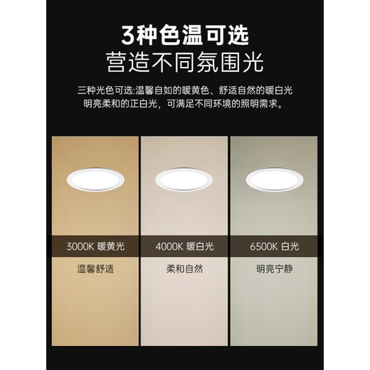 Eingeborene LED-Downlight 110-mm-Geschäft Gewerbliche Eröffnung 12 cm Modelldecke Große Leistung Superheller großer Gloss 15W Eröffnung 140-15565 Großer Glanz 8W Eröffnung 90-1053000