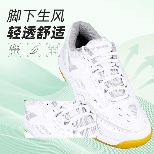 VICTOR Victory 2024 New Badminton Shoes Men's and Women's Same Style Sports Shoes A199 Ginkgo Green 42
