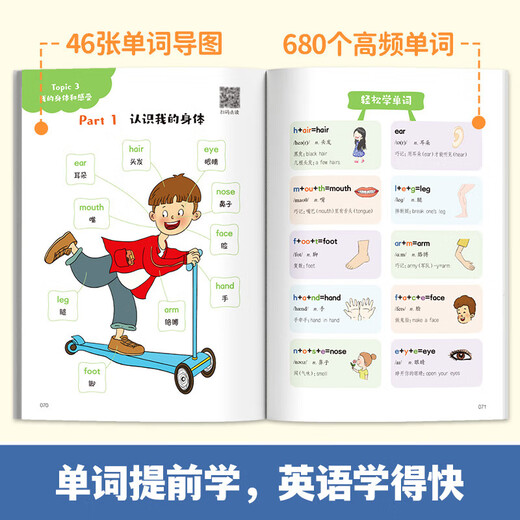 
[Official genuine] Grade 3 English early introduction, primary school English learning zero foundation preparation for enlightenment 26 English letters 48 international phonetic symbols 680 high-frequency essential words Introduction to Grade 3 English early introduction, grade 3 English alphabets
