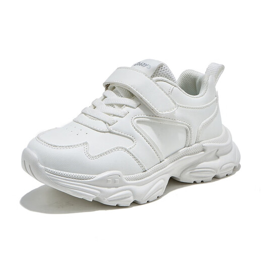 
Barba Duck Children's White Shoes 2025 New Girls' Children's Shoes Spring All-Match Running Shoes Boys' Sports Shoes White 32