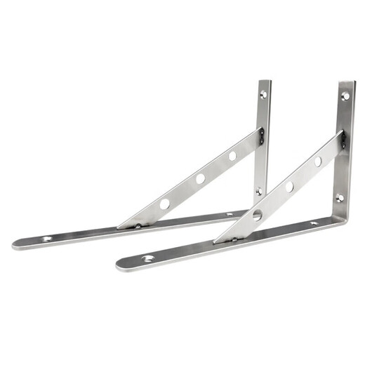 Masfor stainless steel triangle bracket thickened right-angle bracket partition fixed wall mount 3mm thick 200mm long (2 pieces/box)