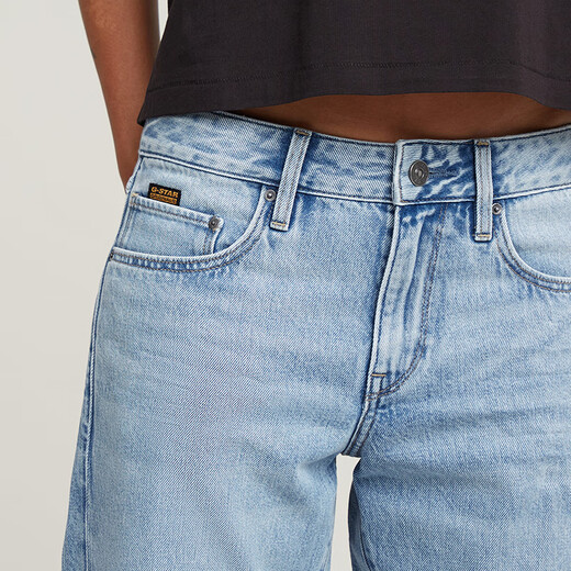 G-Star Raw 25 Frühlings- und Sommer-Neue Kate Frauen-Jeans-Freund Stil Straight Trendy Low Taille Trendy Hosen D15264 Blau 26 30