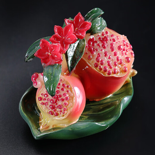 Fat Donglai's same tea pet ornaments become immortal persimmon persimmon Ruyi color-changing creative personalized resin color-changing tea toy tea set tea persimmon persimmon Ruyi color-changing tea pet