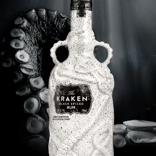 酷拉肯Kraken北海巨妖加香黑朗姆酒 Rum洋酒调酒基酒 【限量纪念款】19年探秘号 700mL