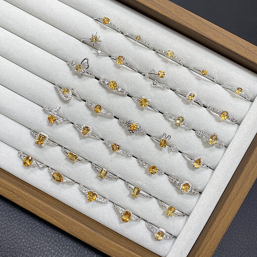 Shien Tongti S925 Sterling Silber Natürlicher Edelstein Zypressen Xiaohongshu gleicher Silberschmuck J6227 Cypress Cypress Öffnen verstellbar