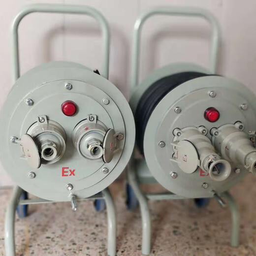 Guanzhou (GUANZHOU) BDG58 explosion-proof cable drum 32A63 100 meters aluminum alloy 16 explosion-proof mobile maintenance cable drum winding drum 3*4* square 50 meters