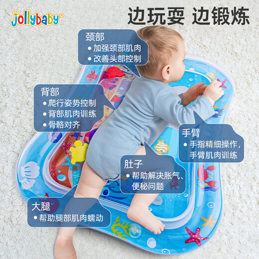Jollybaby Baby Wassermatte aufblasbares Wasser plus Sommerspielmatte für Kinder