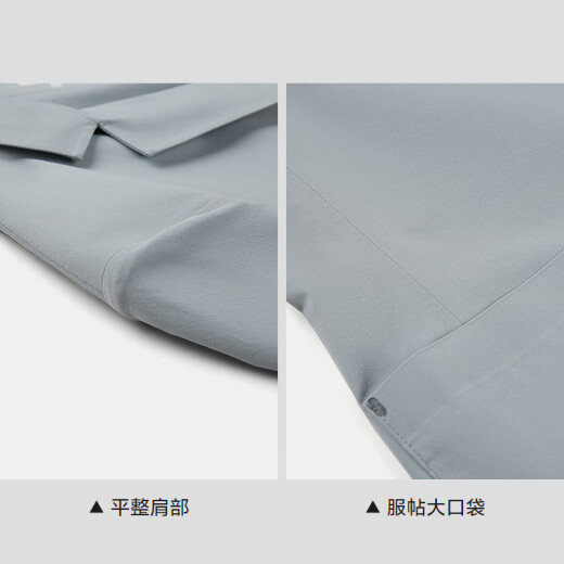 HLA海澜之家休闲西服男夏季25新修身轻薄弹力便服单西男HWXAD2J067A 浅灰67 S 170/88A 推荐113~124斤