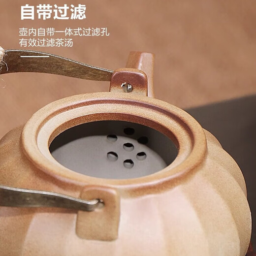 Retro wood-burning hand-made teapot tea set set for home users to cook teapot around the stove and warm tea stove