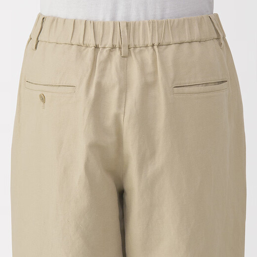
MUJI men's twill straight pants men's long pants casual pants spring men's clothing AE0Z3C5S Beige L (175/88A)