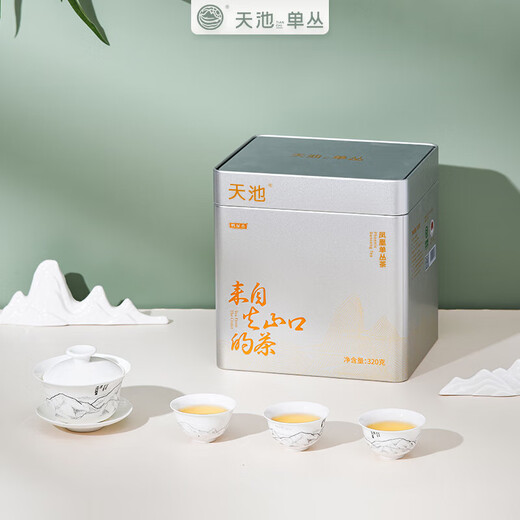 Tianchi tea leaves, Phoenix Oolong Tea, Duck Shit, Chaozhou, Dancong Gaoshan New Tea, Spring Tea Can, Gift Box for Elders, Duck Shit, 320g*1 Can