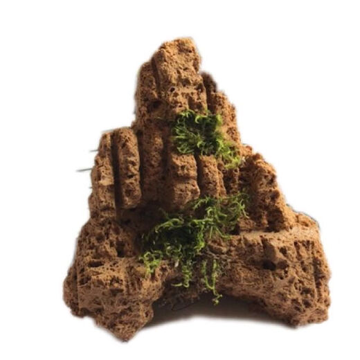 Water-absorbing stone bonsai rockery natural water-absorbing stone water-absorbing stone bonsai rockery bonsai strange stone original stone micro landscape construction height 10 cm does not include the pot with stones and moss