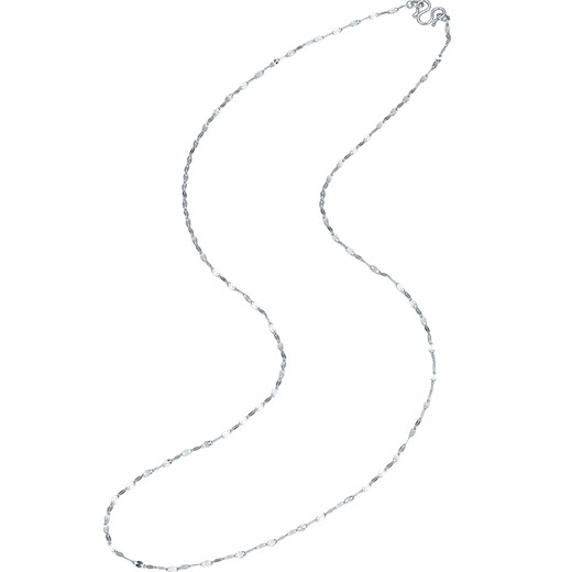 Liuguifu Jewelry PT950 Platinum Necklace Starlight Chain Platinum Necklace for Women PT0300046 1.25g