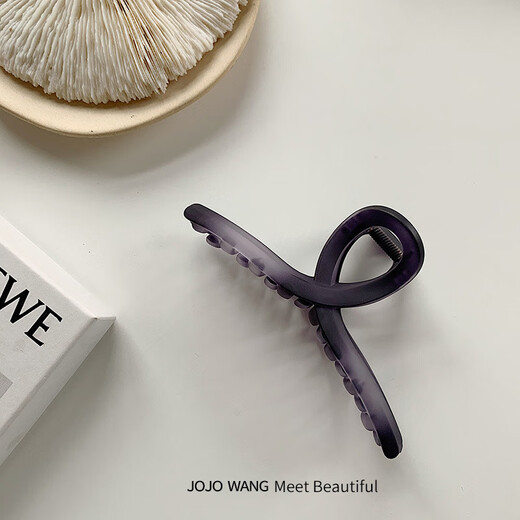 Jiao Xuefia Acrylic Frosted Shark Clip Charming Purple Hair Clip Women's Back of Head High-end Hair Clip Headwear Hair Clip