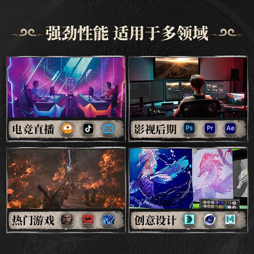 Gigabyte i5 12400F/14400F/12600KF /5060Ti/5070 graphics card gaming desktop assembly computer host design rendering DIY complete machine configuration five i5 12600KF丨no graphics card barebones