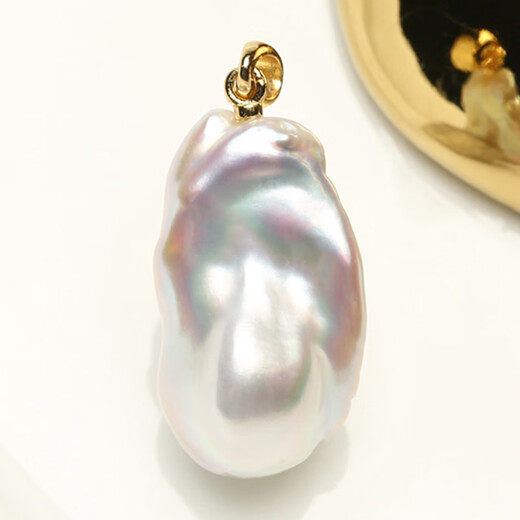 Shumo Aurora White Transparent Colorful Natural Freshwater Baroque Shaped Pearl s925 Silver TPYC TPYC212