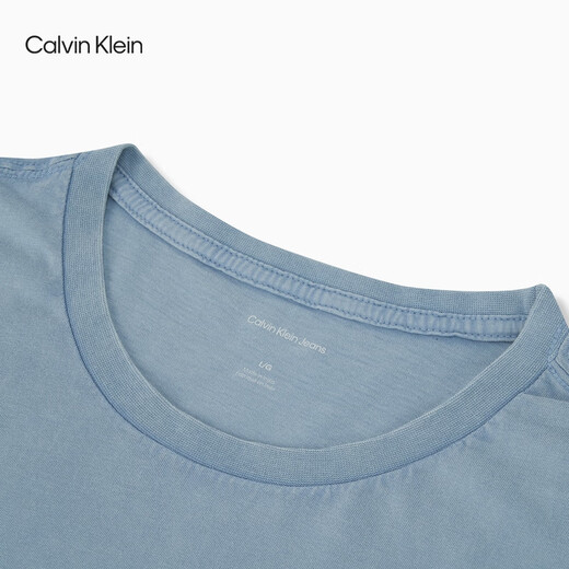 
Calvin KleinJeans 25 spring and summer new men's casual trend ck letter printing pure color pure cotton short-sleeved T-shirt 4RB854G CFF-Star Blue S