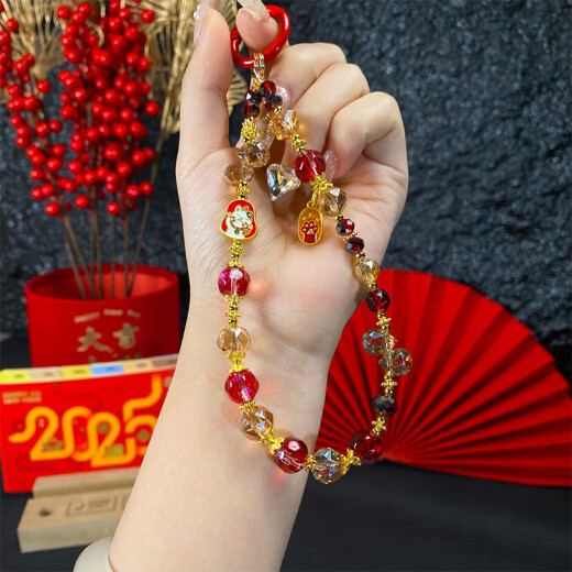 BEIYIPIN Cadena de colgantes de teléfonos móviles 2025 Nuevo modelo Qianfu Zhaocao Cadena de telefonía móvil Muñecida para mujeres Muñecas para mujeres Lanyard resistente Decoración de colgantes de colgación de colgantes resistente duradera