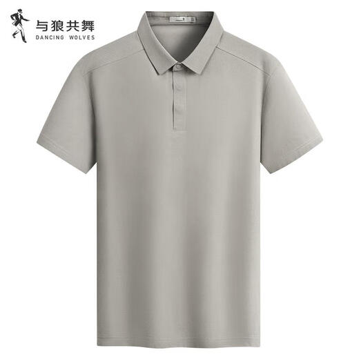 与狼共舞【弹力速干】夏季轻薄透气驱蚊短袖POLO衫男 701卡其 2XL(185) 