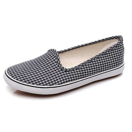 New spring and summer old Beijing cloth shoes wear-resistant non-slip soft sole for women with one-foot lightweight beef tendon sole work shoes single shoes 902 powder 35