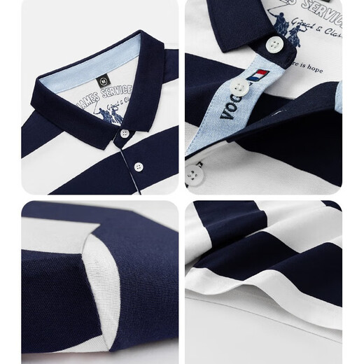 Master Polo Polo de manga corto a rayas Polo Summer Summer de la camiseta del delgada Paul Marca oficial de lujo Casual Comercio de mediana edad 3882 Naranja Stripes 2XL